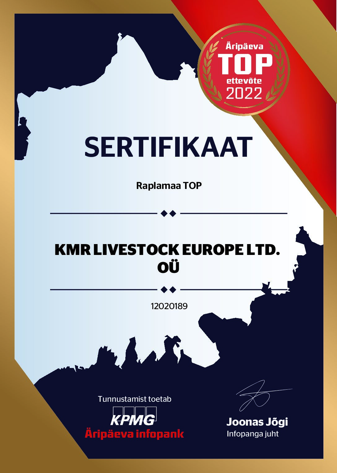 SERTIFIKAAT KMR